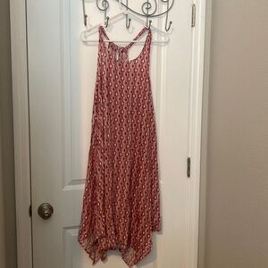 Red and white midi/maxi 100% rayon size XL … @mm